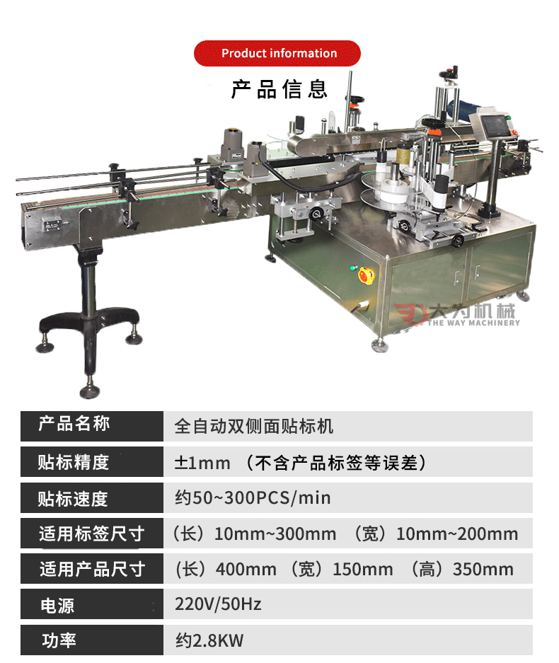 全自動雙側面貼標機(圖3)